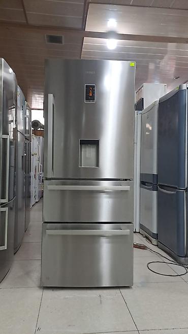 Hitachi üç qapılı Soyuducu-dondurucu - Rəng: paslanmaz polad (inox) -