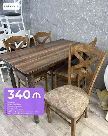 Masa dəsti – 340 ₼ - Ölçülər: 70 × 120 sm - Mexanizm: Açılmayan -