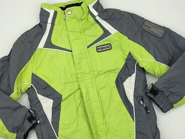 zielona bluzka na ramiączkach: Демісезонна куртка, 9 р., 128-134 см, стан - Задовільний