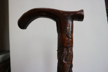 Ходунки, костыли, трости, роллаторы: Трость для опоры (палочка) резная, натуральное дерево крепкая — 4