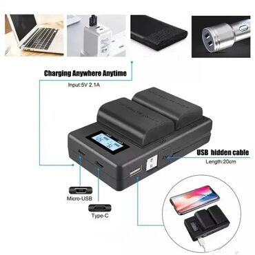 Punjači: Punjač Baterije Canon Dupli LP-E6 LPE6 LP-E6N - Novo 🔋⚡ Opis — 9