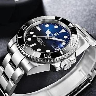 Ručni satovi: PAGANI DESIGN PD-1661 - 40mm - Crna - Rolex Submariner Hom Potpuno — 6