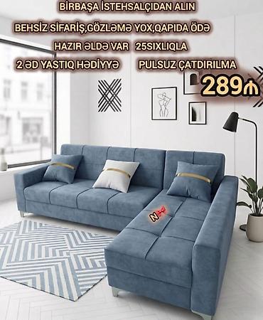divan satilir: Satılır: *BİRBAŞA İSTEHSALDAN KÜNC DİVAN* Qeyd:*YENİDİR*🩵🤍 Ölçüsü — 1