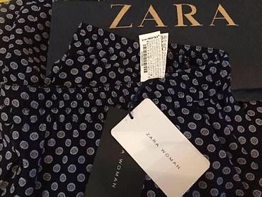 брюки новые: Брюки, Zara, L, цвет - Синий — 2