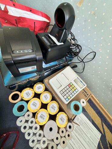 Торговые принтеры и сканеры: Продаю ккм аппарат миника документы все есть, хпринтеры пользовали