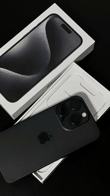 купить айфон 6 s: IPhone 15 Pro Max, Колдонулган, 256 ГБ, Black Titanium, Коргоочу айнек, Каптама, Куту, 92 %