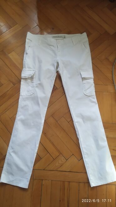 женские брюки: Брюки M (EU 38), цвет - Белый