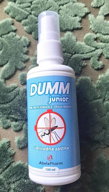 farmerke na tregere za trudnice: Dumm Junior sprej protiv komaraca 100ml Novo, nekorišćeno. Delovanje