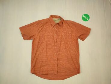 Koszulа, L (EU 40), wzór - Linia, kolor - Pomarańczowy