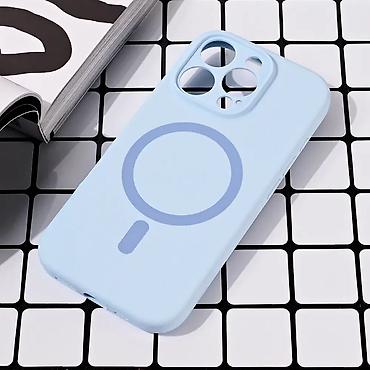 nokia 8510: Maska Magsafe Pure color za iPhone 16 Pro 6.3 svetlo plava. Uz brzu — 1