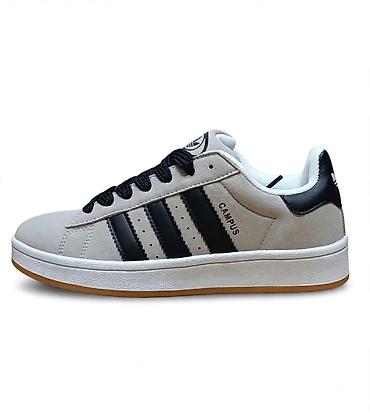 yeezy roze: Adidas Campus patike – bež/bele sa crnim detaljima - Model: Campus — 1
