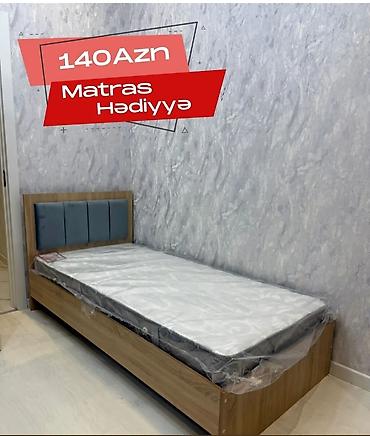 alca agaci: Yeni, Təknəfərlik çarpayı, Bazalı, Matras ilə, Siyirməsiz, Azərbaycan — 1