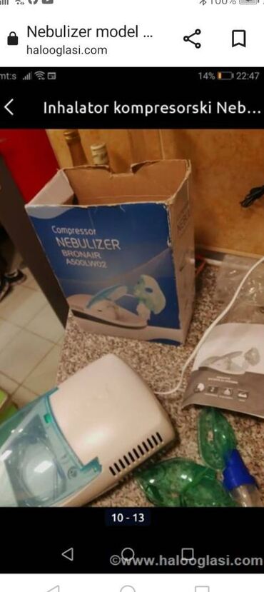 Inhalatori, nebulizatori: Inhalator kompletan ispravan 
Mirjevo — 9