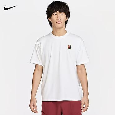 air max tn: Мужская футболка, L, Nike, Новый, цвет - Белый — 1