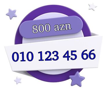 sim nomrə: Nömrə: ( 010 ) ( 1234566 ), Yeni