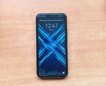 ağdaş telefon: Honor 9X, 128 GB, rəng - Göy, Sensor, Barmaq izi, İki sim kartlı