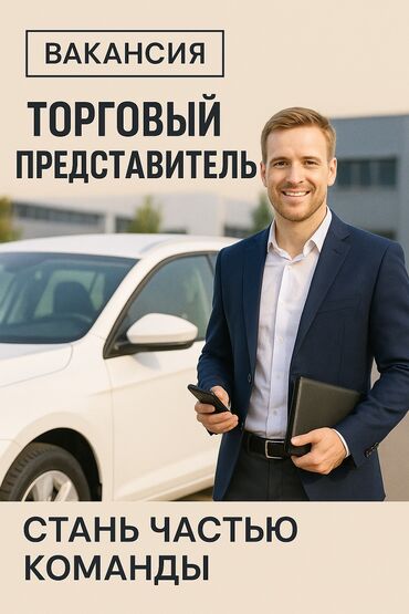торговый представитель: Требуется Торговый агент, График: Шестидневка, Без опыта, Официальное трудоустройство, Полный рабочий день