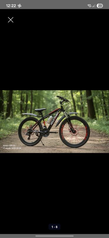 Uşaq velosipedləri: İşlənmiş İki təkərli Uşaq velosipedi Velocruz, 24", sürətlərin sayı: 21, Pulsuz çatdırılma — 11