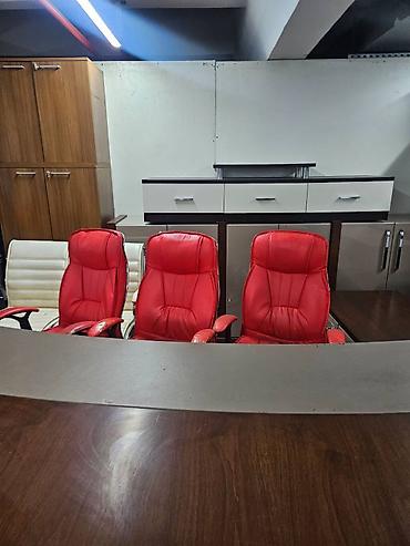 Ofis mebeli: İşlənmiş, Təkərli, Qolları tənzimlənmir, Dəri — 2