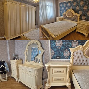 российская мебель в баку: Двуспальная кровать, Турция, Б/у