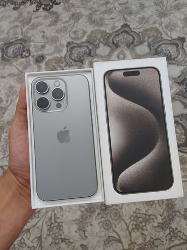macbook новый: IPhone 15 Pro, Б/у, 256 ГБ, Natural Titanium, Коробка, 88 %