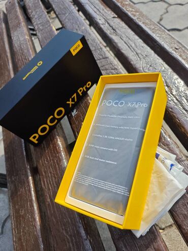 скупка телефоноа: Poco X7 Pro, Жаңы, 512 ГБ, түсү - Кара, 1 SIM, 2 SIM, eSIM