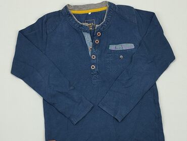 niebieska bluzka koszulowa: Bluzka, Name it, 5-6 lat, 110-116 cm, stan - Dobry