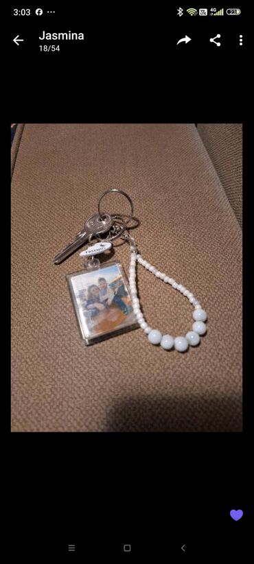 Privesci za nakit: Set prijateljskih priveza za ključeve – 2 komada. - Dizajn: metalni — 8