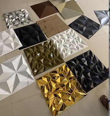 3d şəkillər: 3D dekorativ divar panelləri - Material: yüngül və davamlı 3D — 1