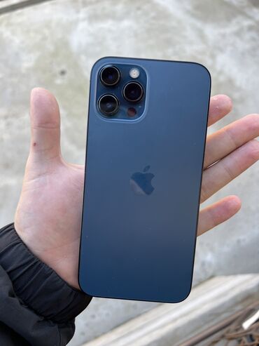 купить iphone 13 pro max в бишкеке: IPhone 12 Pro Max, Скидка 10%, Б/у, 256 ГБ, Blue Titanium, Зарядное устройство, Защитное стекло, Чехол, 78 %