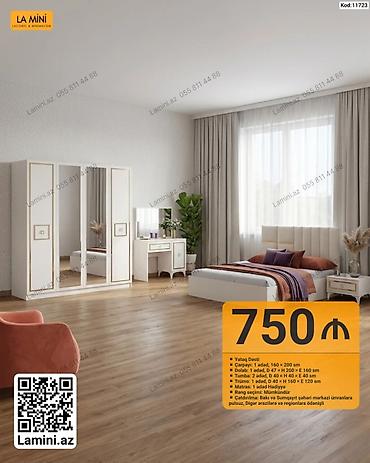 matras sumqayit: Yataq Dəsti – Kod: 11723 Tərkib: - Çarpayı: 1 ədəd, 160 × 200 sm - — 1