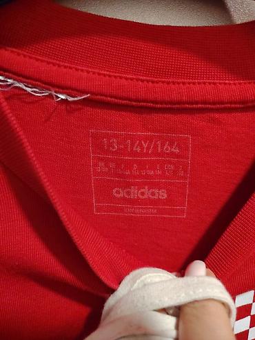 kappa m: Adidas majica kratkih rukava – crvena - Model: klasičan T‑shirt — 6