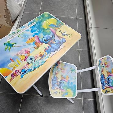 dvokrilni ormar forma ideale: Dečiji set sto i stolica sa motivima crtanih junaka - Komplet — 6