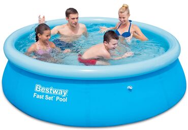 надувной бассейн для взрослых: Бассейн с надувным бортом от бренда Bestway. Идеальный размер для