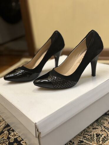 Туфли: Туфли, 37, Basconi, Б/у, цвет - Черный, Бесплатная доставка, Платная доставка, Самовывоз — 14