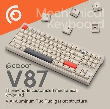 cidoo qk61 v2: Клавиатура, Механическая, Bluetooth, Проводное подключение, Размер: 80% — 5