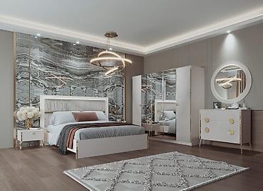 Двуспальные кровати: Двуспальная кровать, С мягким изголовьем, длина - 200 см — 6