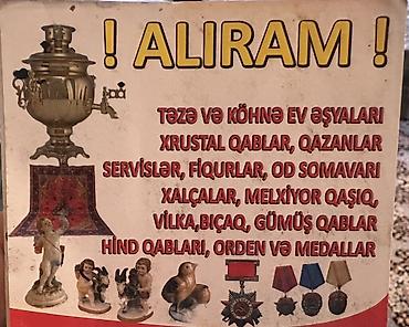 suvenir samovar: Xidmət: Müxtəlif ev əşyalarının alışı Alınan kateqoriyalar — 1