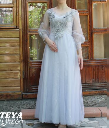 Вечерние платья: Вечернее платье, А-силуэт, Длинная модель, Без рукавов, Стандарт — 5