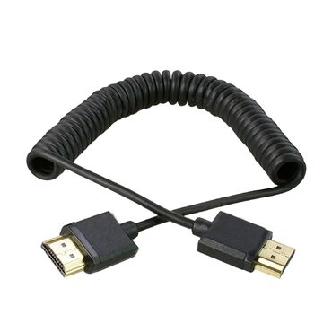 ucuz video kamera: HDMI-HDMI yaylı kabel. HDMI-HDMI girişi olan kameraları monitora