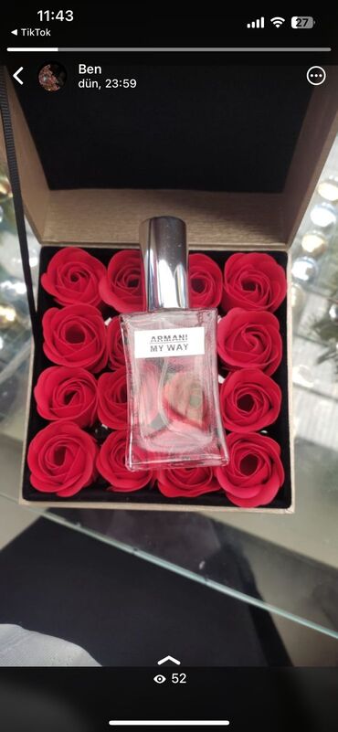 Ətriyyat: Müxtəlif brendlərdən olan ətirlər təklif olunur. Kolleksiyaya Dior — 7