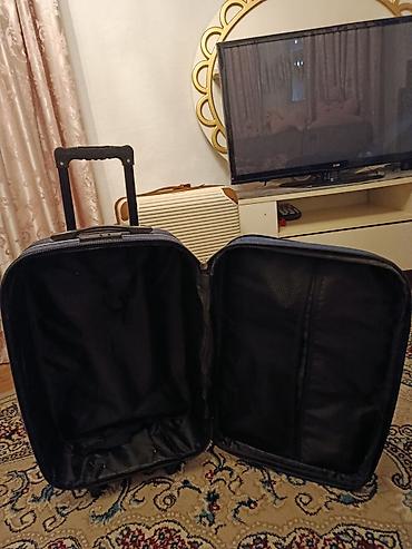 camadan valiz: Təkərli əl yükü/orta ölçülü tekstil çamadan Uzunluq 60 sm En 40 sm — 3