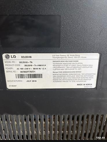 monitor 32: LG 32LD310 – 32 düym televizor Marka / Model: LG 32LD310 Ekran — 3