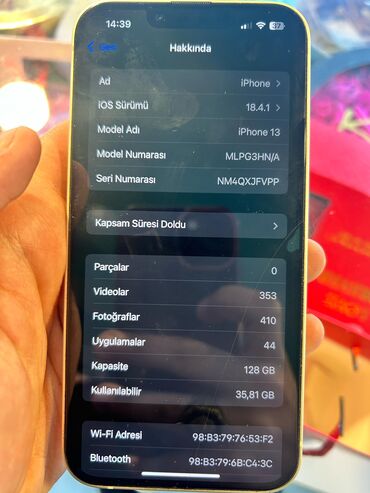 dublikat telefonlar iphone: IPhone 13, 128 ГБ, Desert Titanium, Гарантия, Отпечаток пальца, Face ID