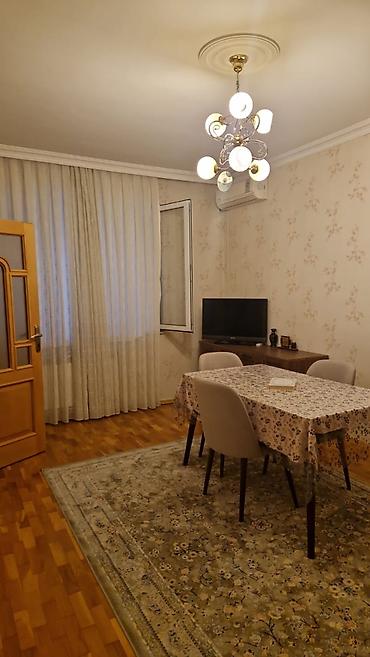 7ci mk: Kirayə 2 otaqlı, tam mebelli və texnikalı mənzil. - Qonaq otağı — 1