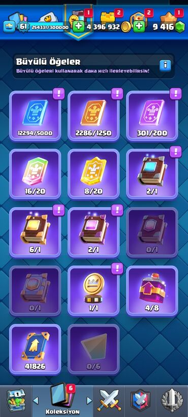 Сковородки: Clash Royale oyununda istifadə olunan "Büyülü Öğeler" (Magic Items)