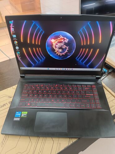 Ноутбуктар: Ноутбук, MSI, 16 ГБ ОЭТ, Intel Core i5, 15.6 ", Жаңы, Оюндар үчүн, эс тутум SSD