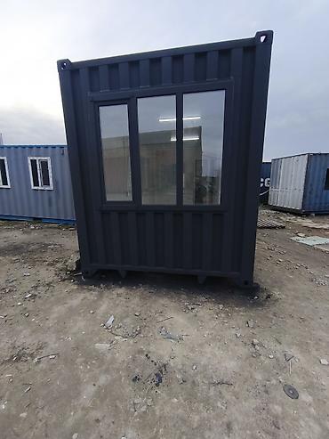 Konteynerlər: Metal karkaslı konteyner ev/ofis - Ölçü: təxmini 40 ft uzunluqlu — 2