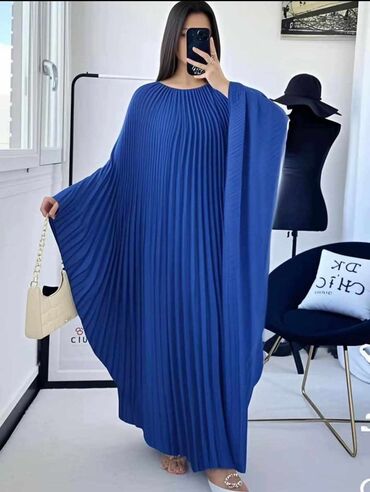 haljine za novu godinu: Color - Blue, Other style, Long sleeves