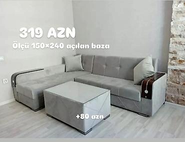 Divan və masa dəstləri: Yeni, Künc divan, Qonaq otağı üçün, Açılan, Azərbaycan — 1